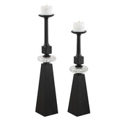 Ebon Glow Candleholders Set of 2