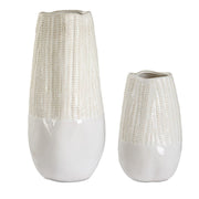 Echo Ridge White Vases Set of 2