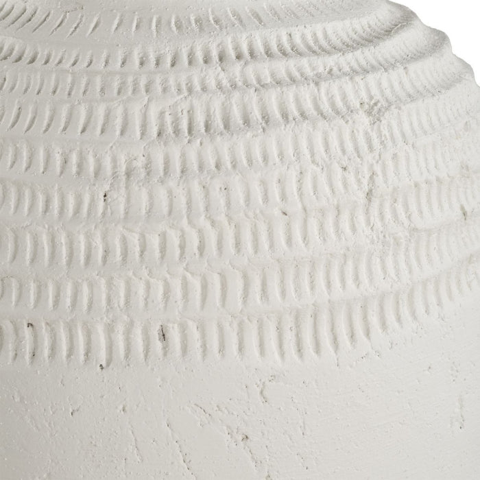 Uttermost Luna Ridge White Ceramic Vases Set of 2
