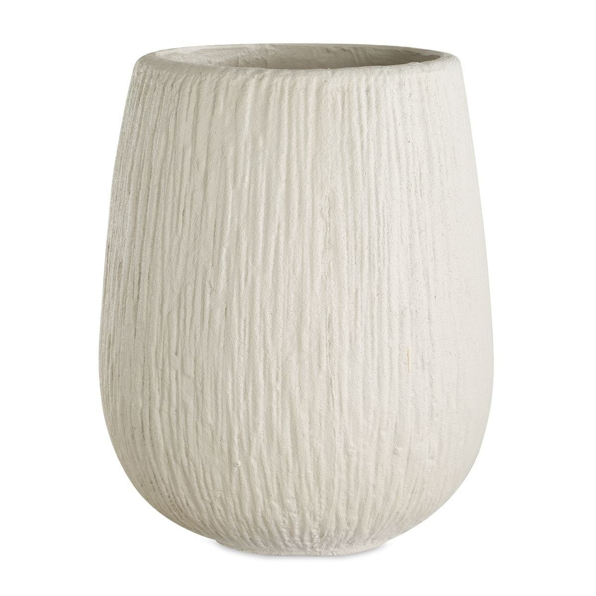 Rustic Ridge Off-White Outdoor Planter