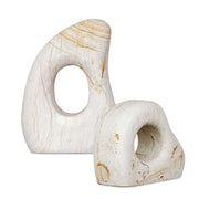 Stone Flow Outdoor Sculptures Set of 2