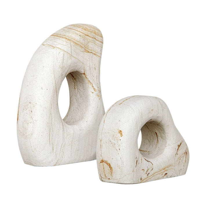 Uttermost Stone Flow Outdoor Sculptures Set of 2