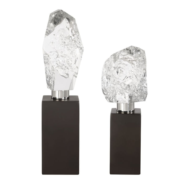 Uttermost Crystal Peak Sculptures Set of 2