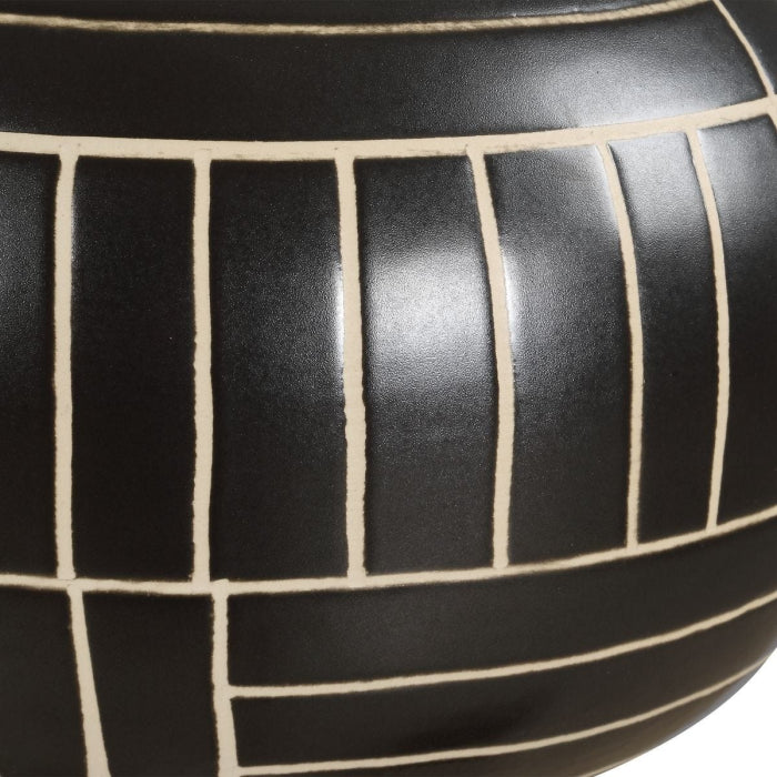 Uttermost Graphite Stride Geometric Vases Set of 2