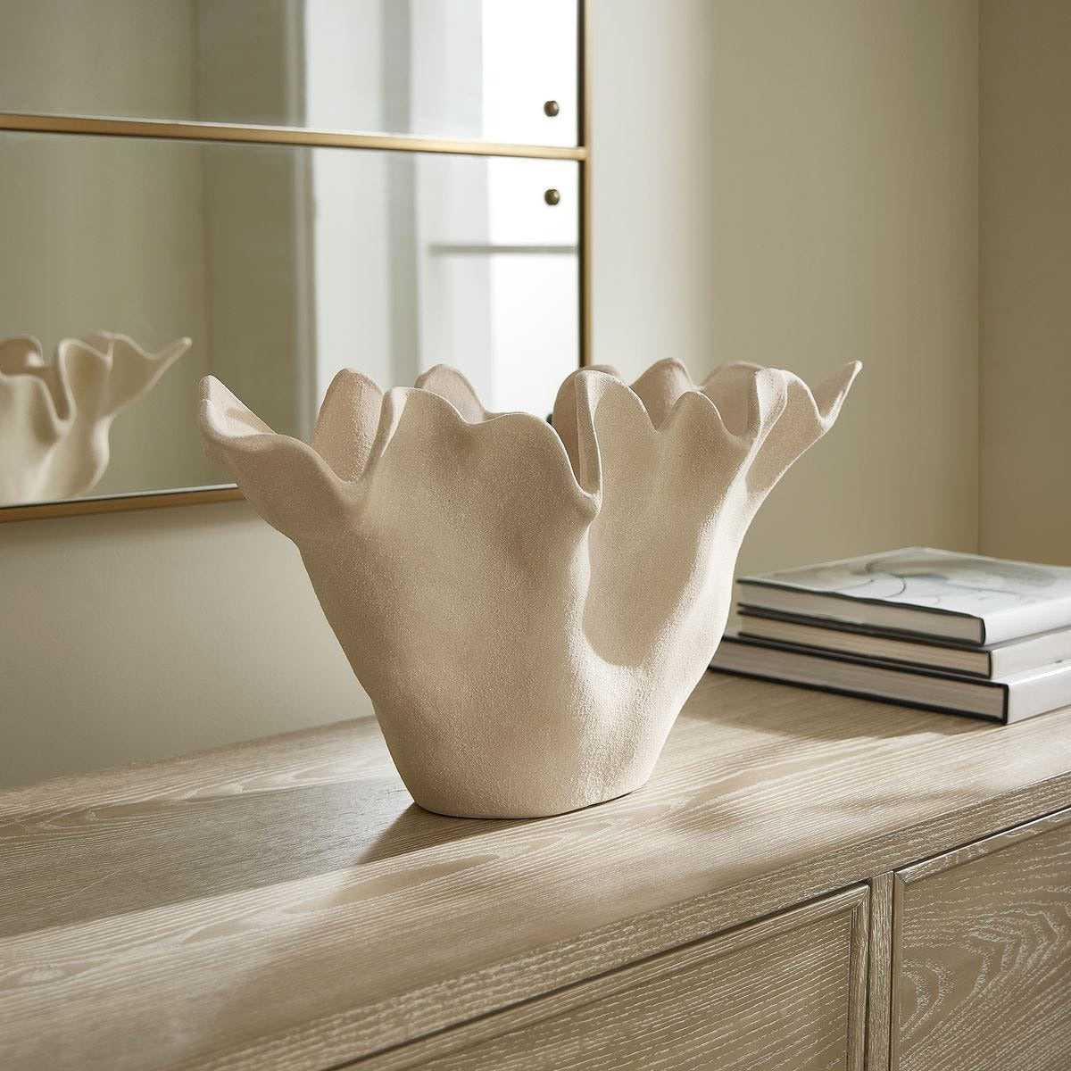 Uttermost Sand Dune Outdoor Ceramic Bowl