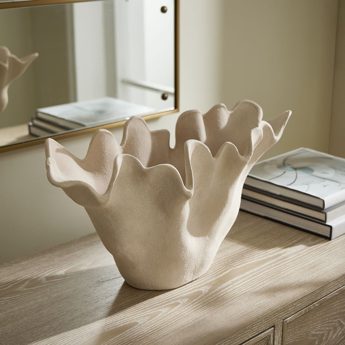 Uttermost Sand Dune Outdoor Ceramic Bowl
