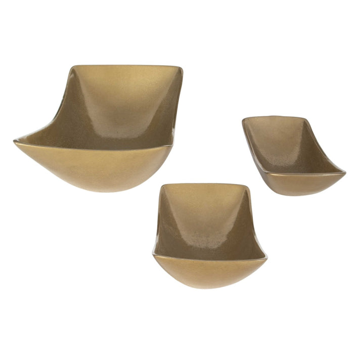Uttermost Anas Antique Brass Bowls - Set of 3