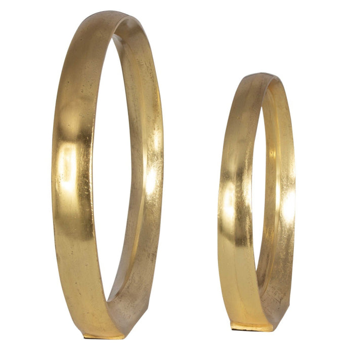 Uttermost Jimena Gold Ring Sculptures Set of 2