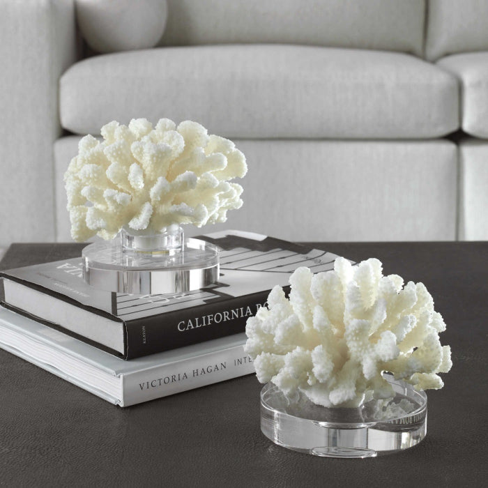 Uttermost Hard Coral Sculptures - Set of 2