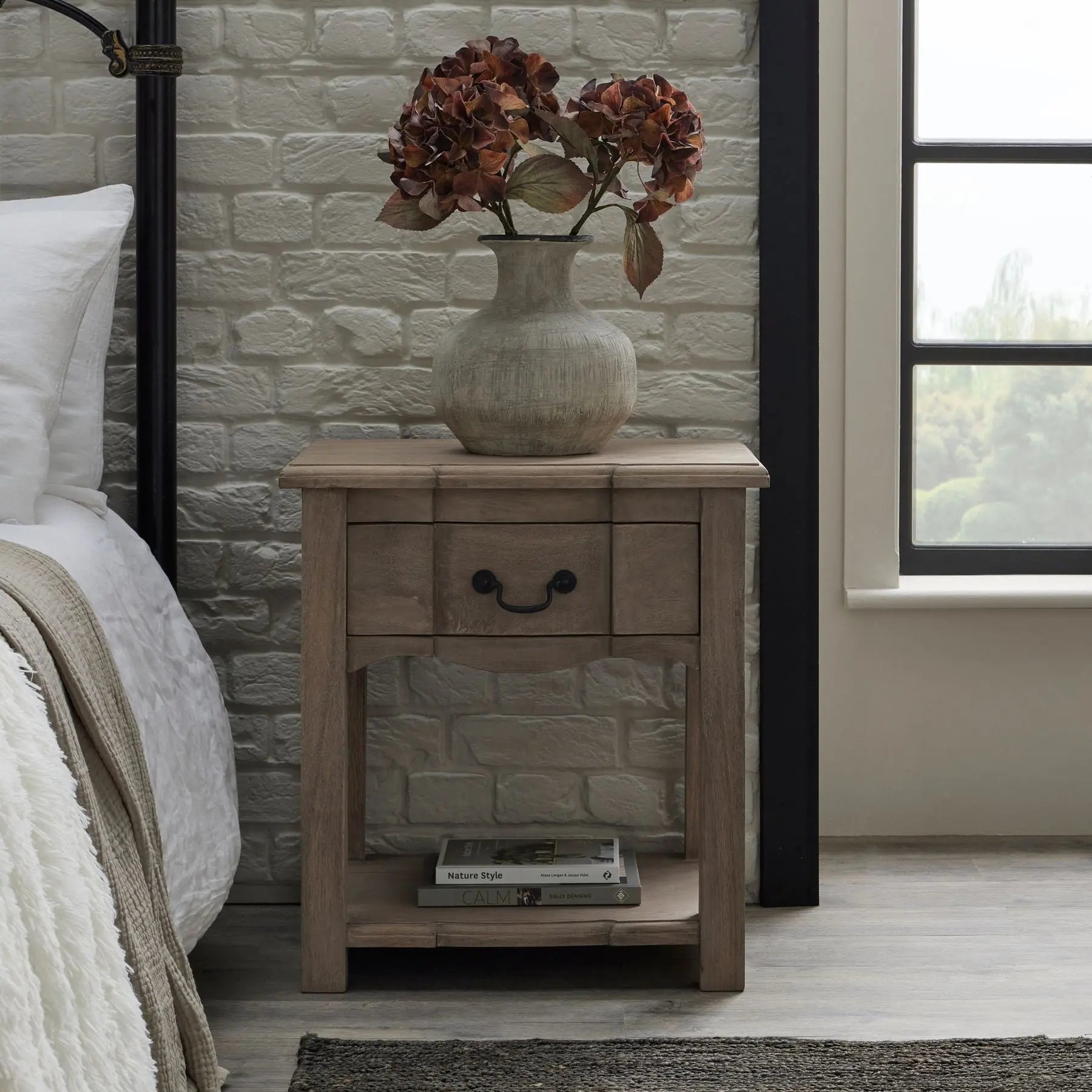 Ashgrove 1 Drawer Side Table  Nicholas John Interiors