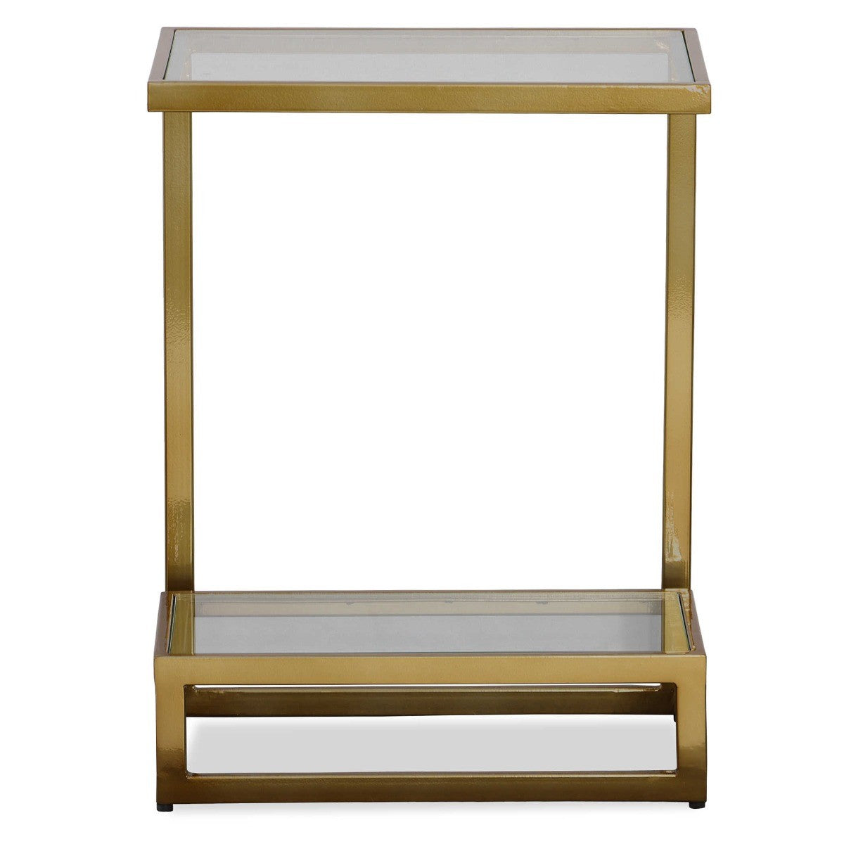  Musing Brushed Brass Accent Table