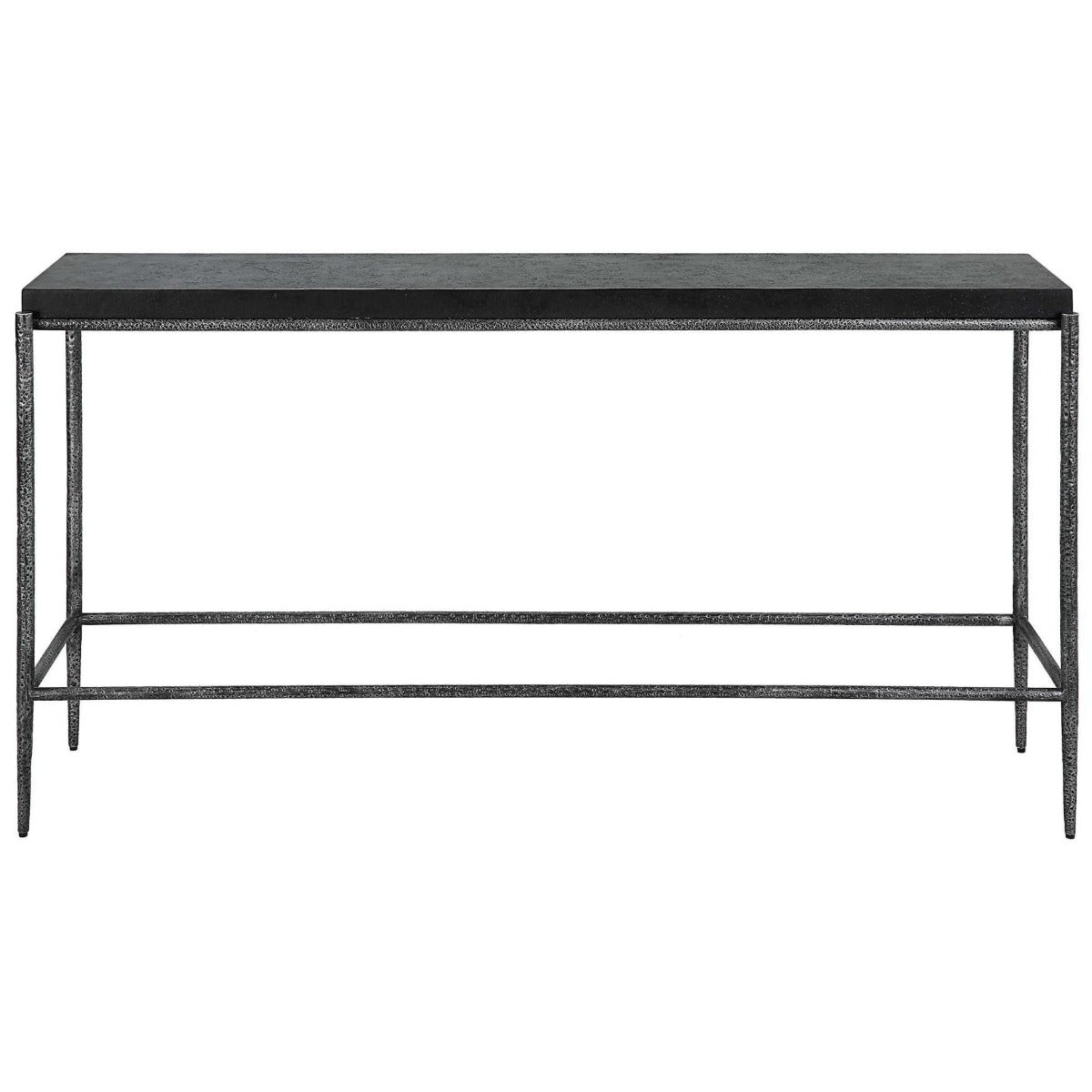 Crescendo Black Concrete Console Table