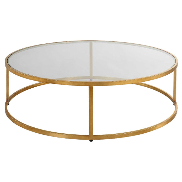 Uttermost Radius Modern Circular Coffee Table