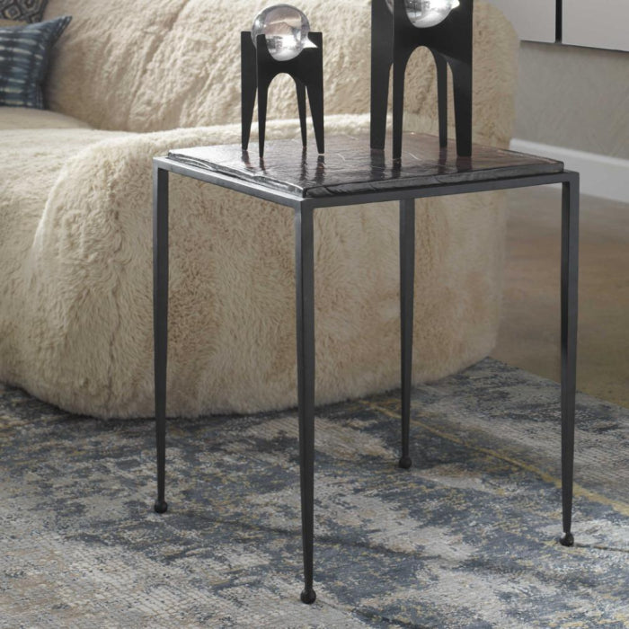 Uttermost Wavelet Iron Side Table