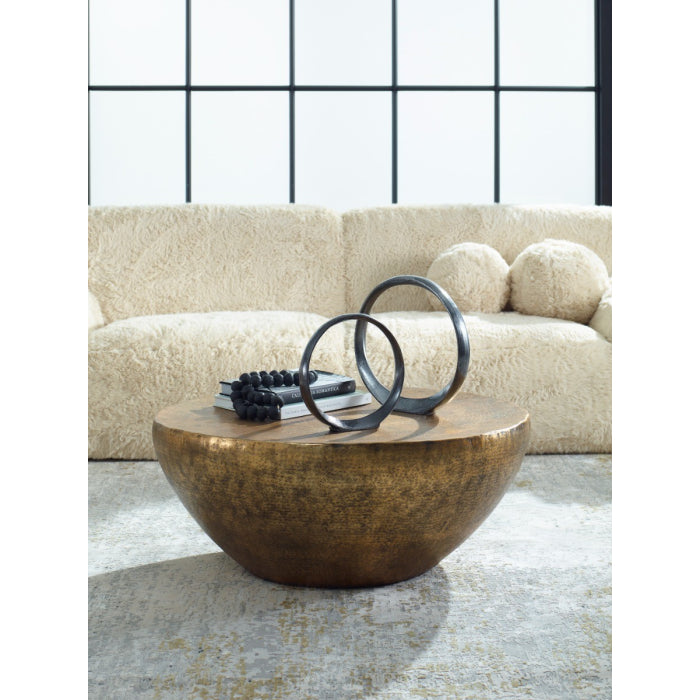 Uttermost Orbits Black Ring Indoor-Outdoor Sculptures - Set of 2
