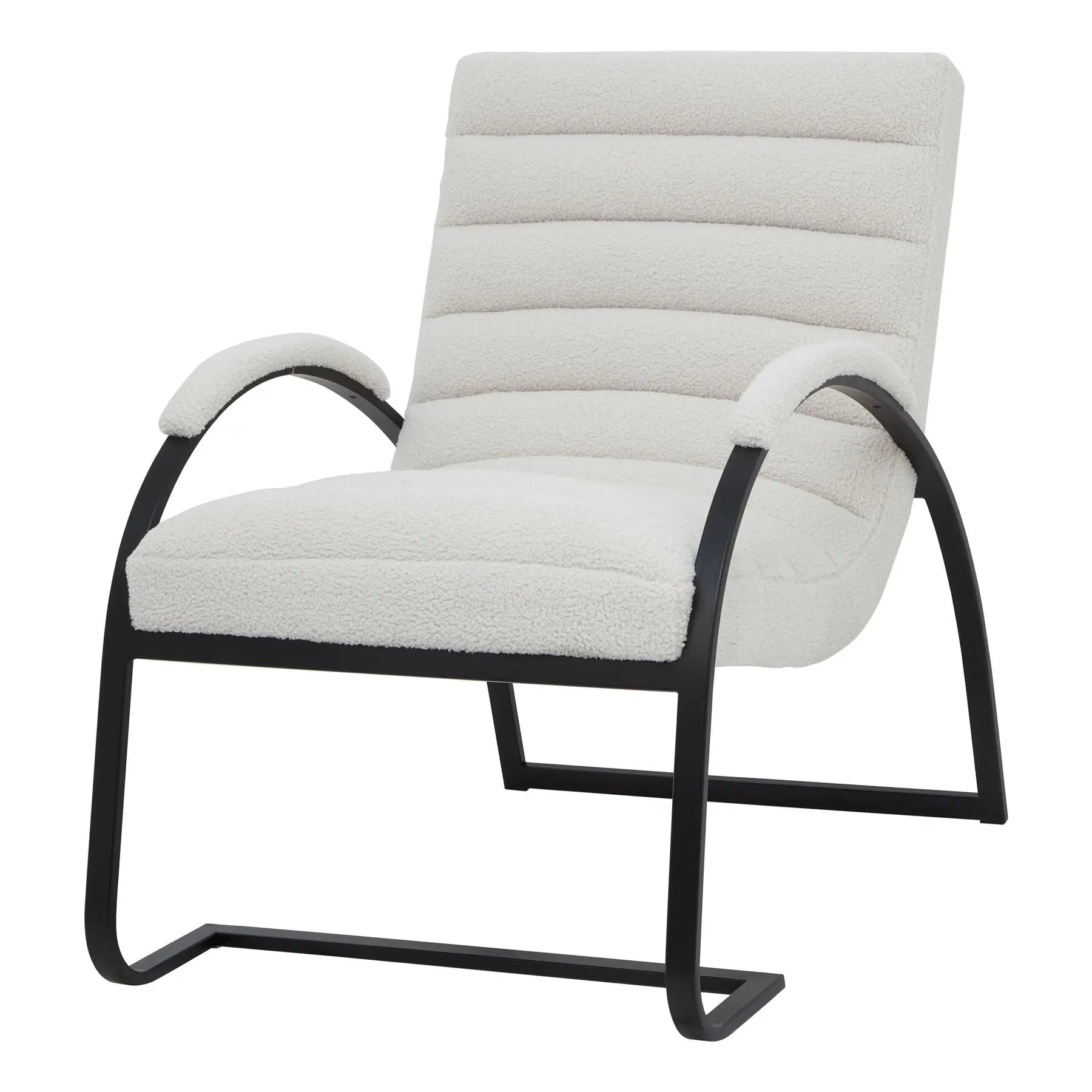 Freya Boucle Ribbed Ark Chair  Nicholas John Interiors