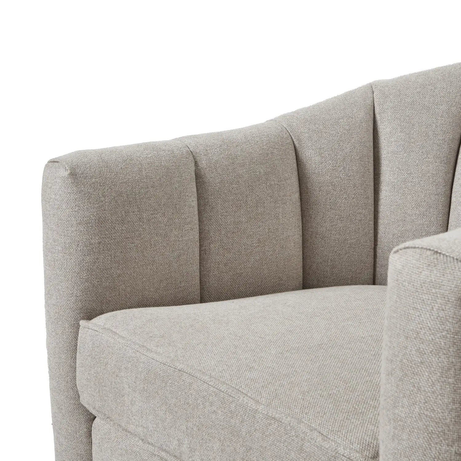 Lyla Swivel Chair In Oatmeal Twill  Nicholas John Interiors