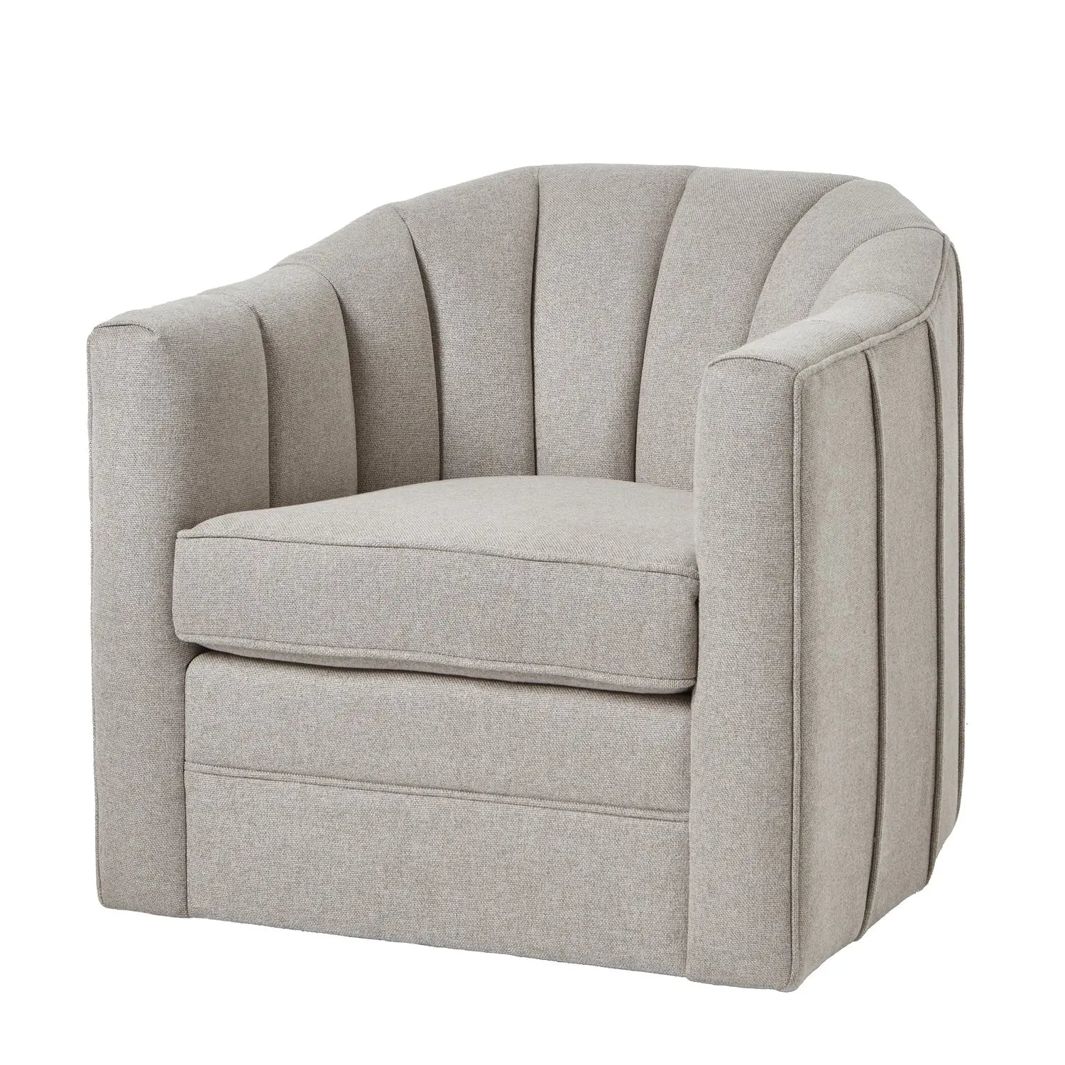 Lyla Swivel Chair In Oatmeal Twill  Nicholas John Interiors