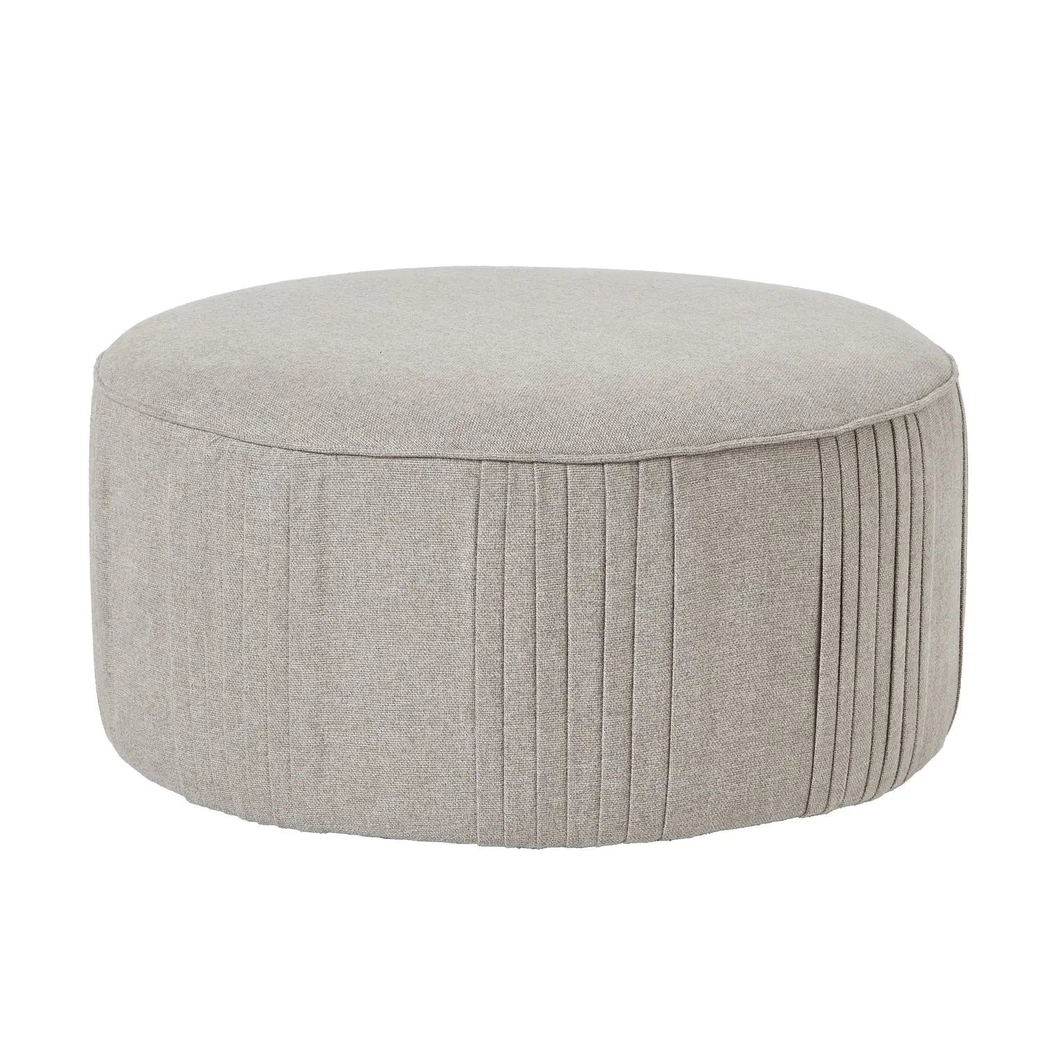 Lyla Swivel Ottoman In Oatmeal Twill  Nicholas John Interiors