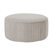 Lyla Swivel Ottoman In Oatmeal Twill  Nicholas John Interiors
