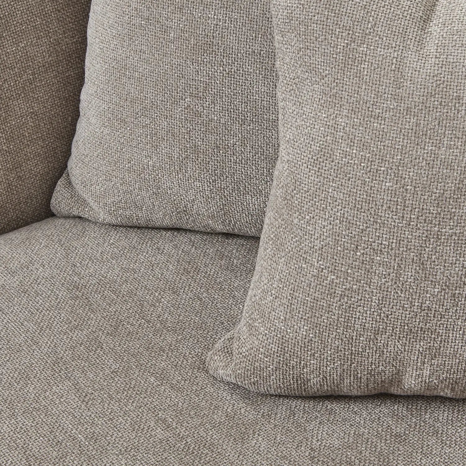 Lesper Taupe Cushion Back Snuggle Chair  Nicholas John Interiors