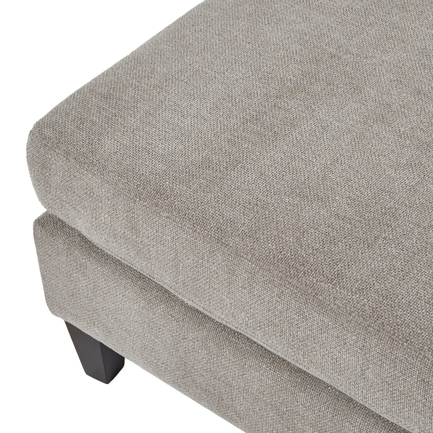 Lesper Taupe Ottoman Foot Stool  Nicholas John Interiors