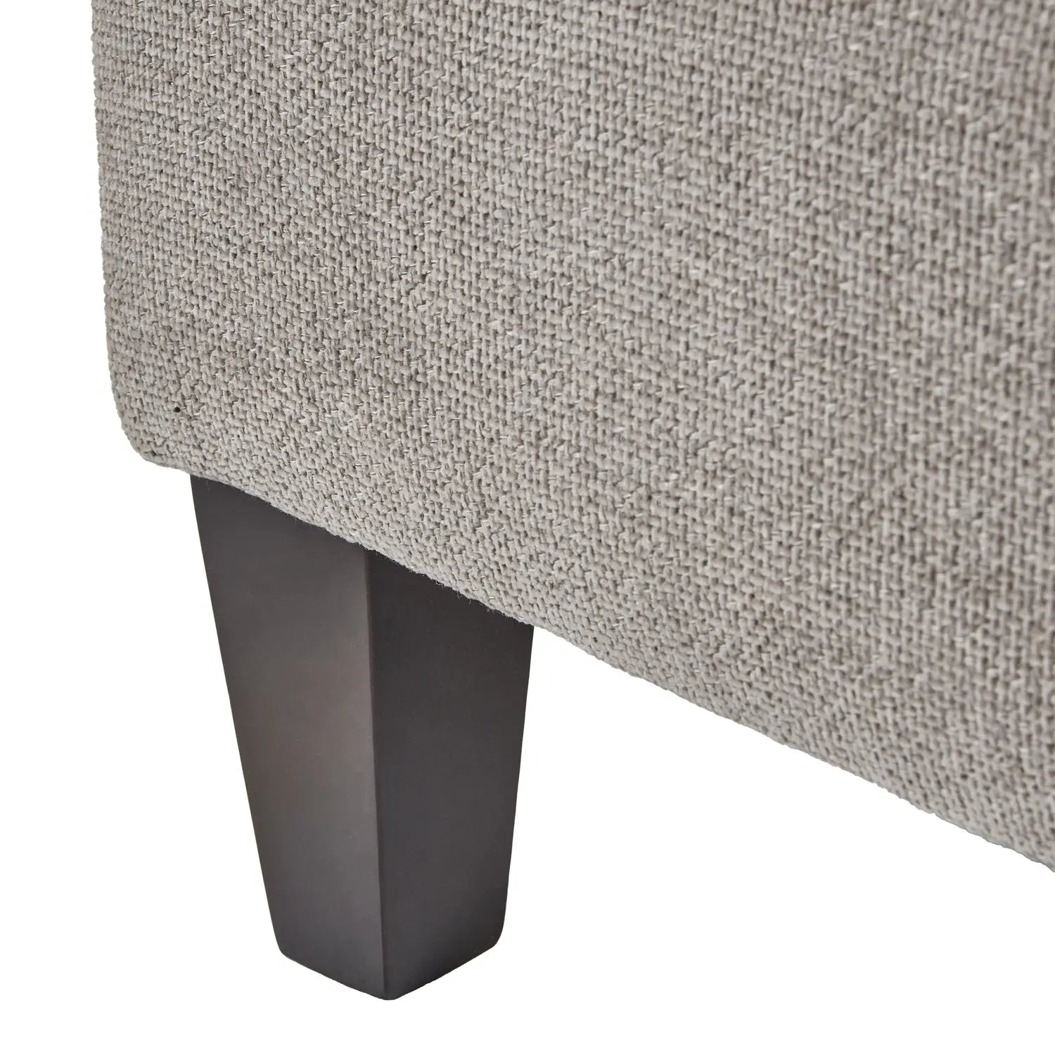 Lesper Taupe Ottoman Foot Stool  Nicholas John Interiors