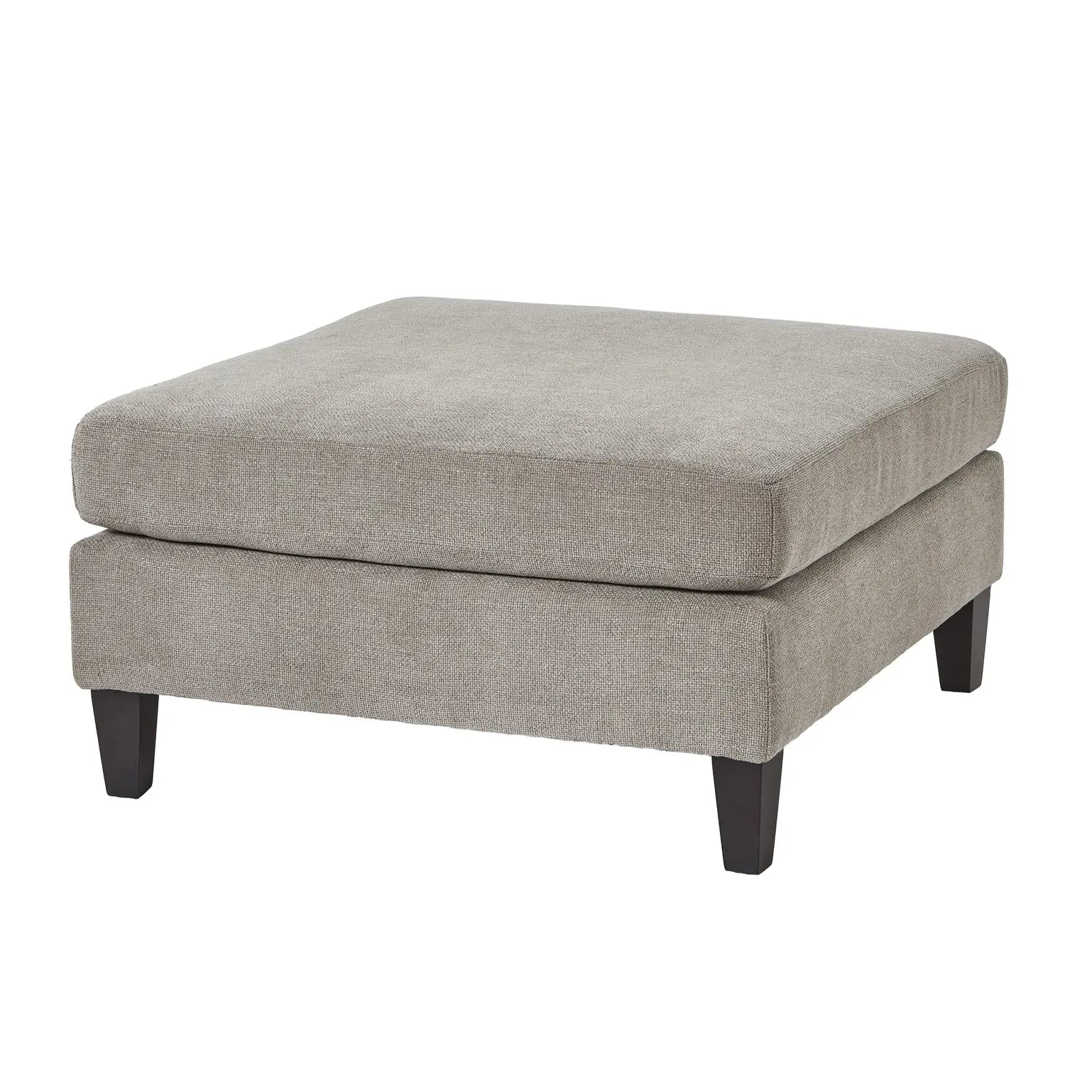 Lesper Taupe Ottoman Foot Stool  Nicholas John Interiors
