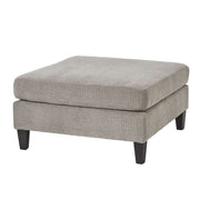 Lesper Taupe Ottoman Foot Stool  Nicholas John Interiors