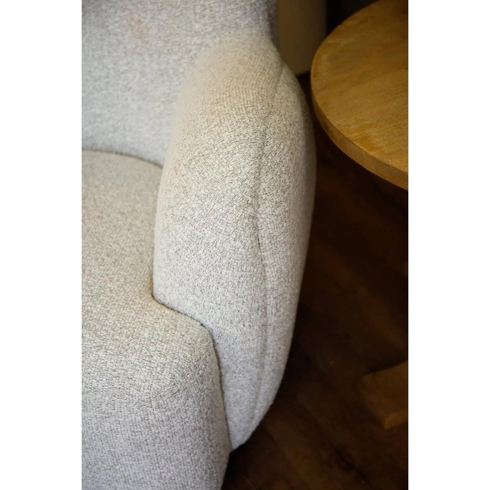 Sandmere Greige Hui Large Arm Chair  Nicholas John Interiors