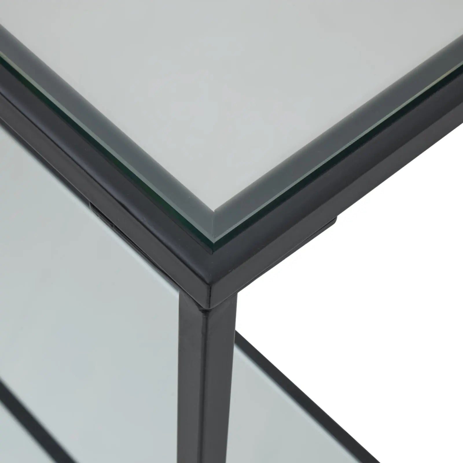 Bennox Black Framed Console Table  Nicholas John Interiors
