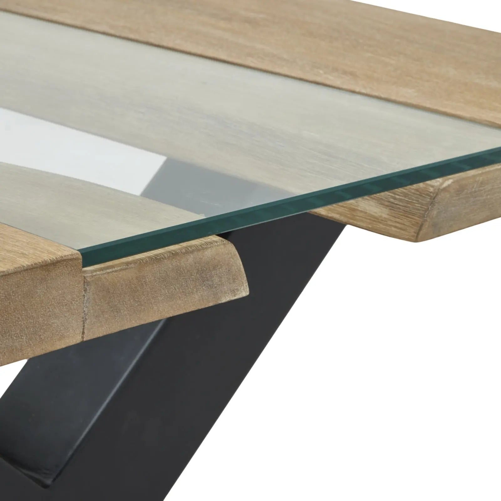 Kaipo Live Edge Light Acacia River Coffee Table  Nicholas John Interiors