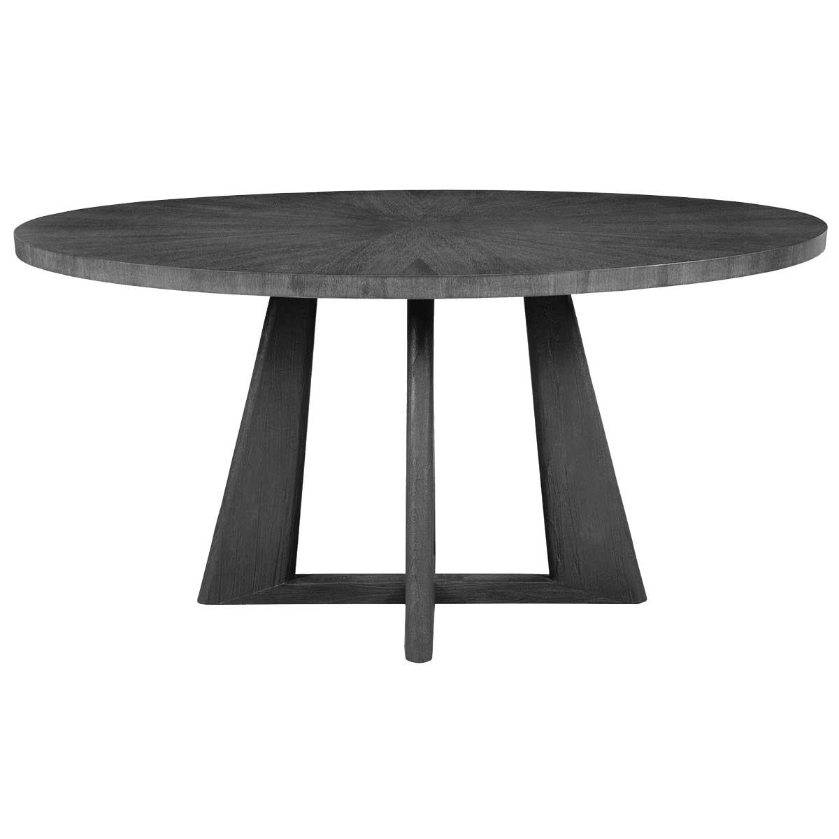 Pulsar Oval Dining Table in Grey Walnut - 152cm