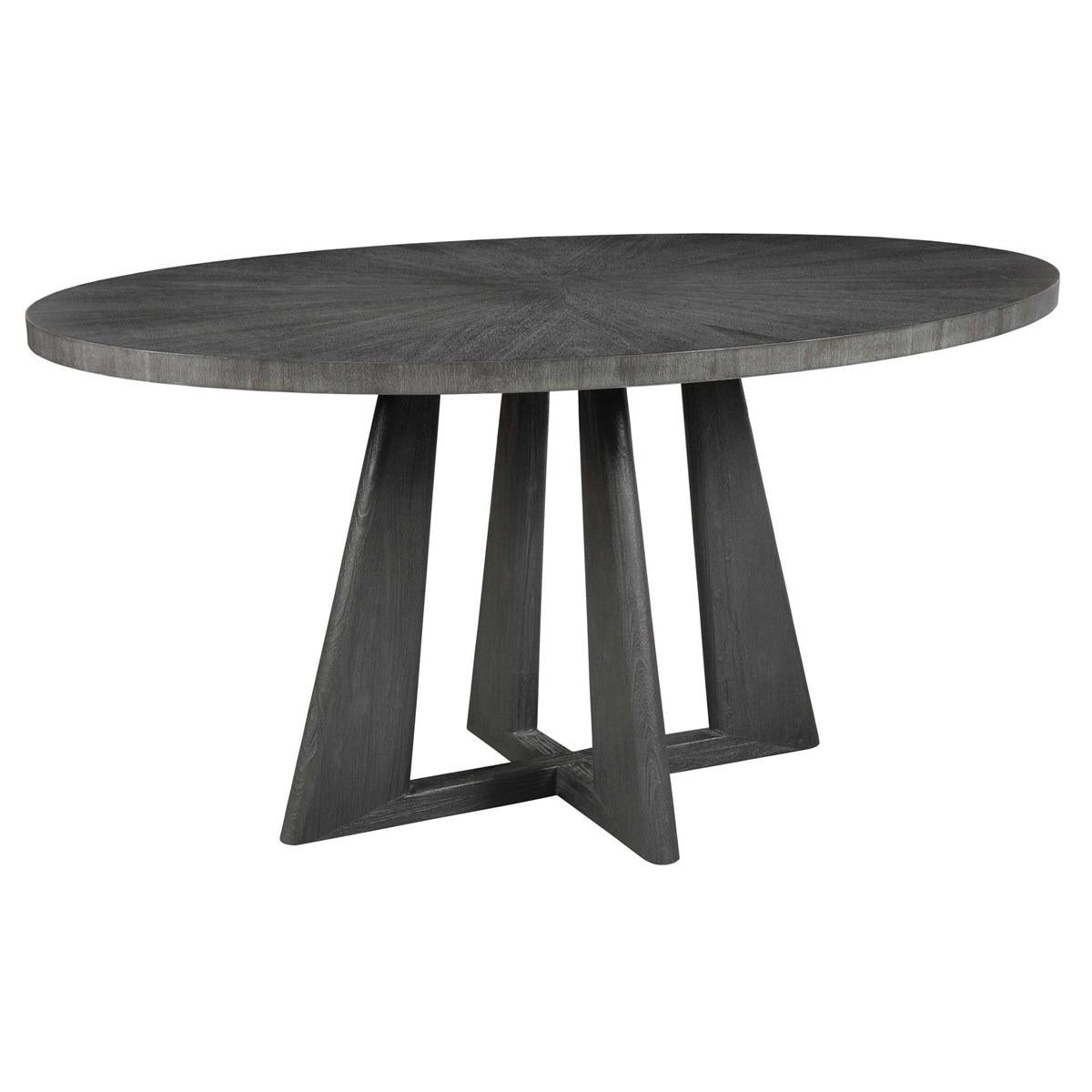 Uttermost Pulsar Oval Dining Table in Grey Walnut - 152cm