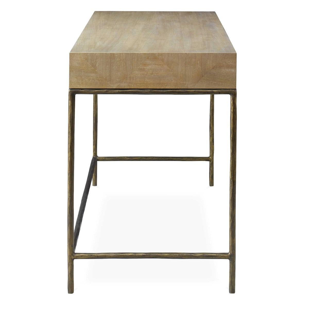 Uttermost Aristotle Natural Wood Modern Desk