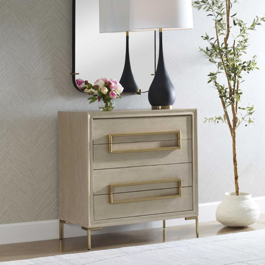 Uttermost Alessia Light Oak Accent Chest