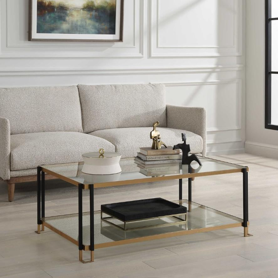 Uttermost Kentmore Glass Coffee Table