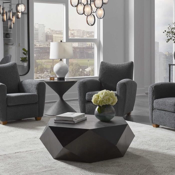 Uttermost Volker Worn Black Coffee Table