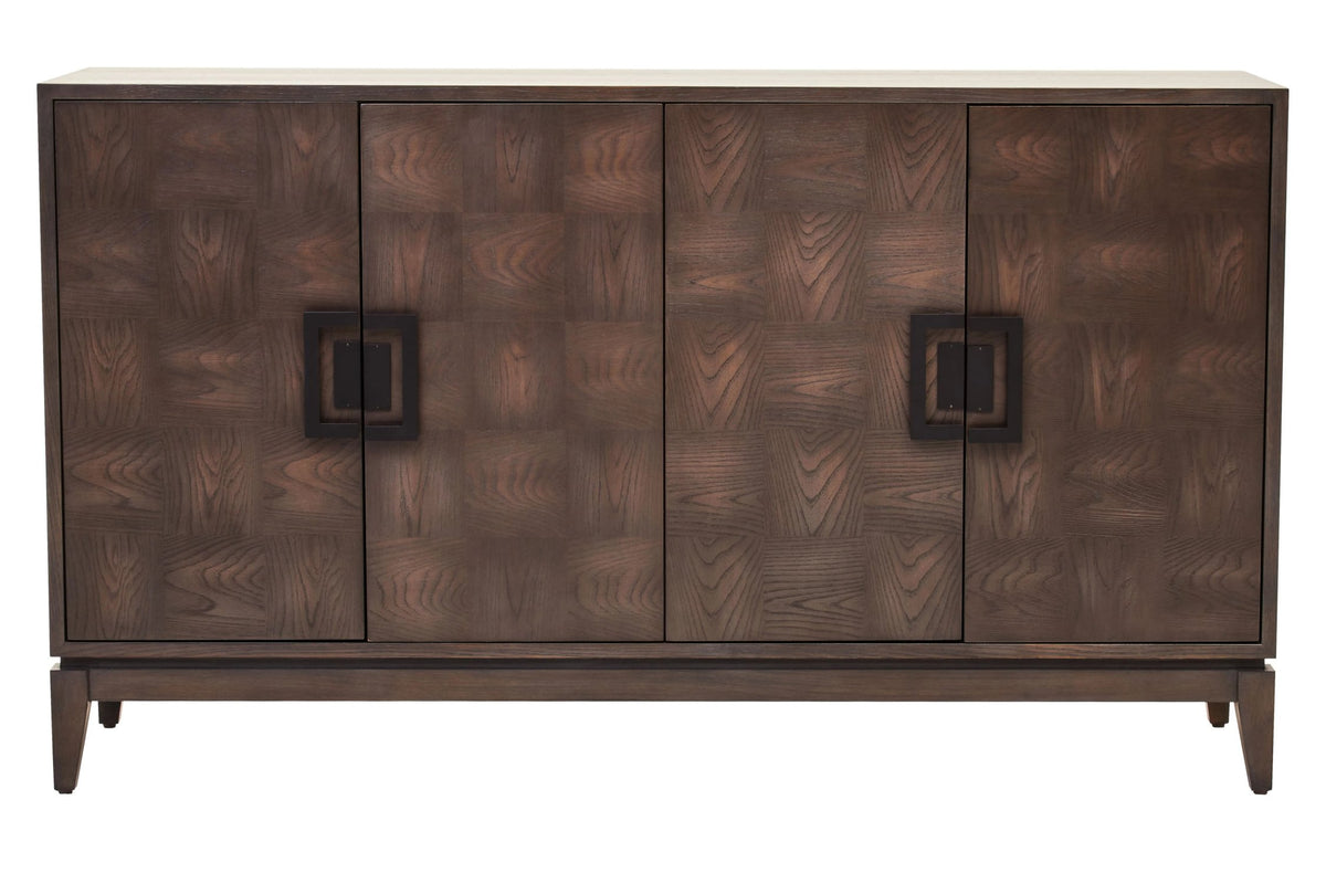 Damira 4 Door Antique Grey Sideboard – Vintage-Style Storage Cabinet