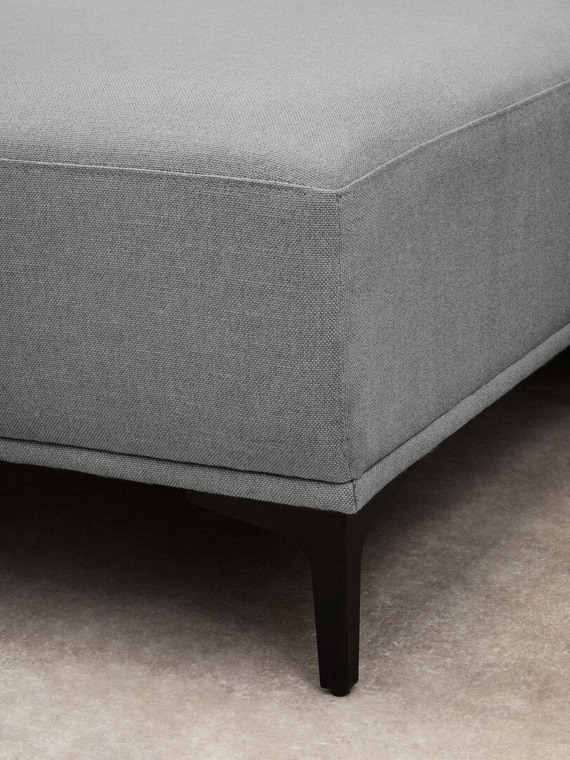 Tolaro 3 Seat Grey Fabric Left Chaise Sofa  Nicholas John Interiors