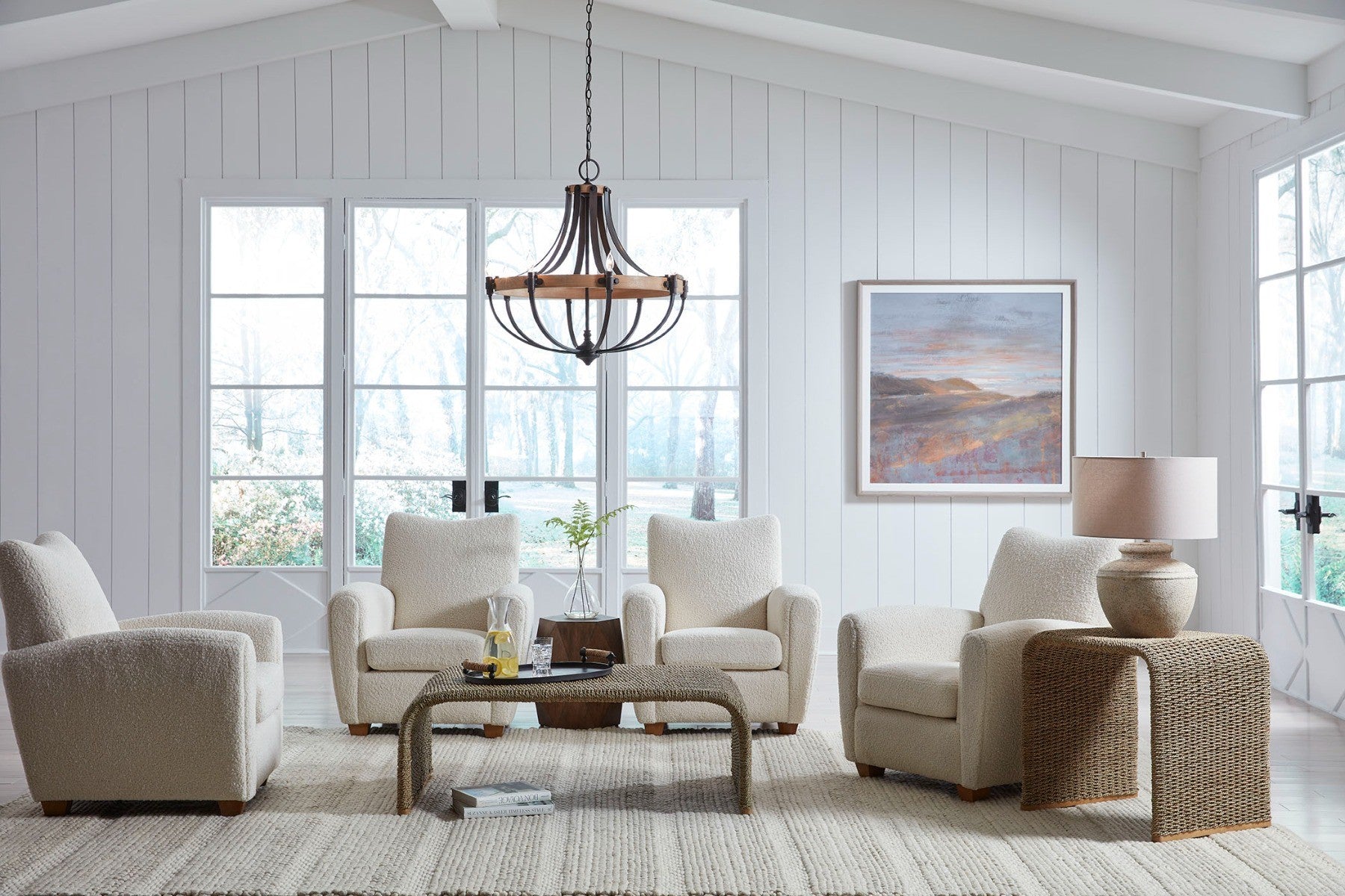 Uttermost Calabria Woven Seagrass Coffee Table