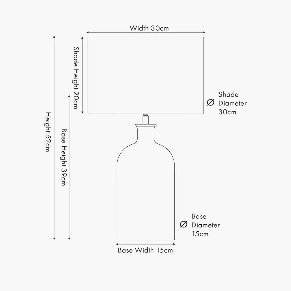 Bellamy Bubble Glass Table Lamp - Clear  Nicholas John Interiors