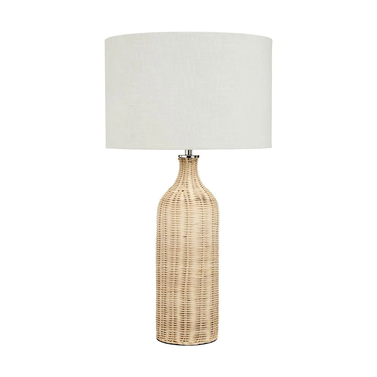 Anika Rattan Bottle Table Lamp - Natural  Nicholas John Interiors