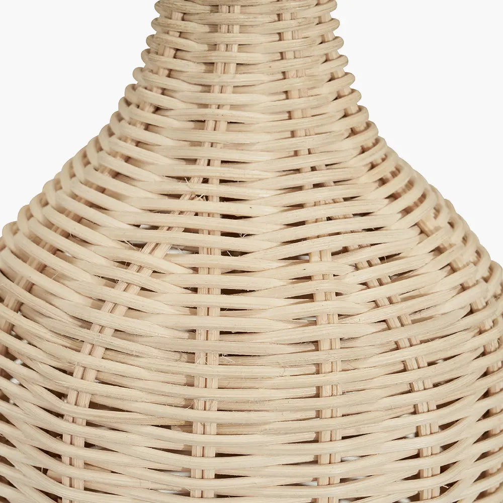Anika Rattan Bottle Table Lamp - Natural  Nicholas John Interiors