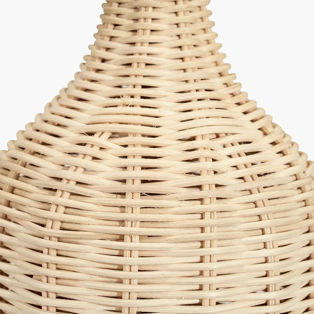 Anika Rattan Bottle Table Lamp - Natural  Nicholas John Interiors