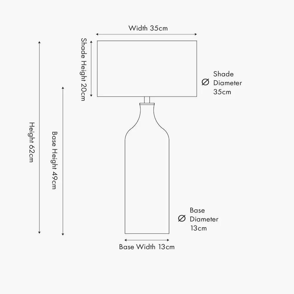 Anika Rattan Bottle Table Lamp - Natural  Nicholas John Interiors