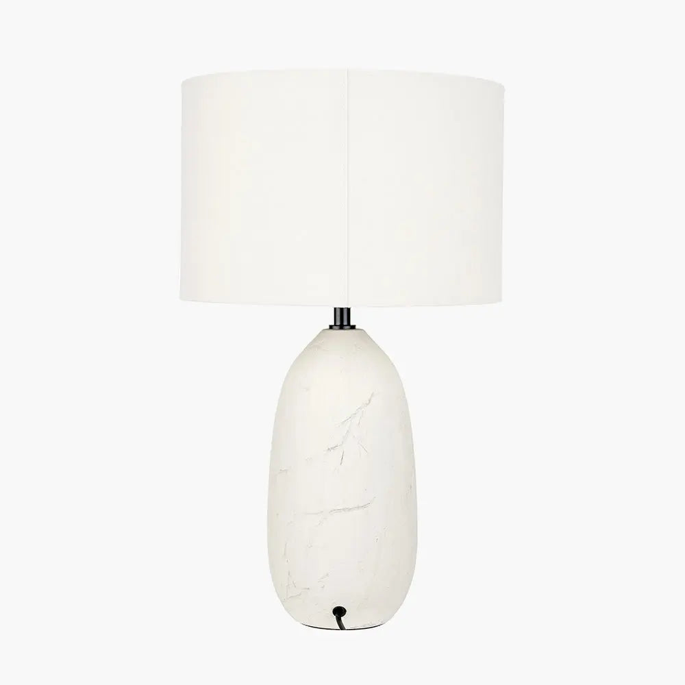 Erika Vintage Textured Ceramic Floor Lamp - White  Nicholas John Interiors