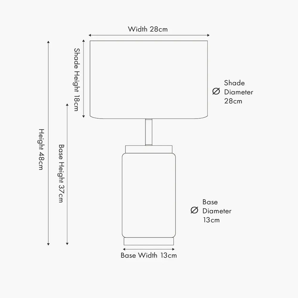 Carrara Natural Stone Effect Ceramic Table Lamp  Nicholas John Interiors