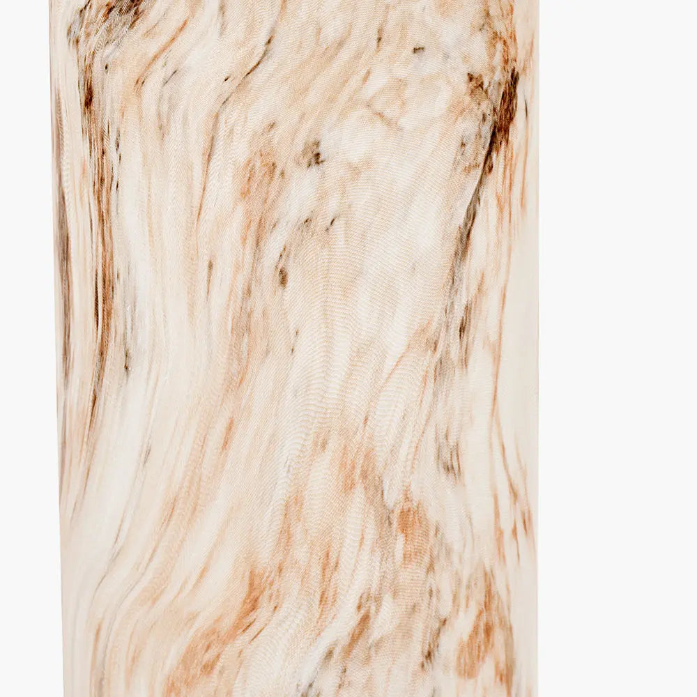 Carrara Natural Stone Effect Ceramic Tall Table Lamp  Nicholas John Interiors