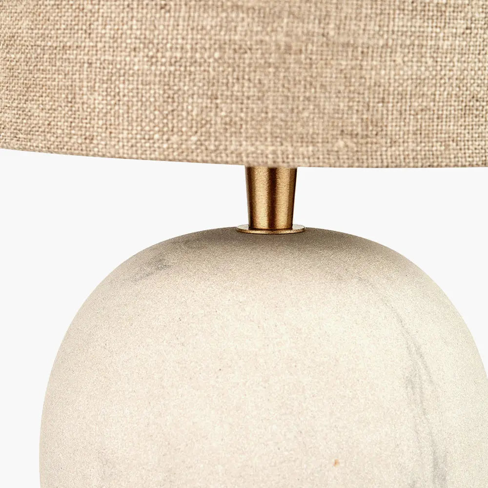 Althea Sandstone Table Lamp  Nicholas John Interiors